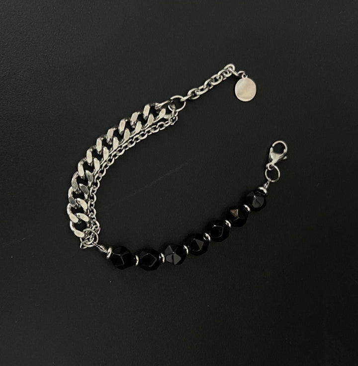 Black Stone Beads Bracelet