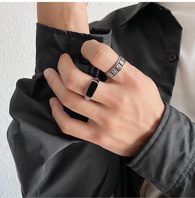 Black Titanium Steel Ring