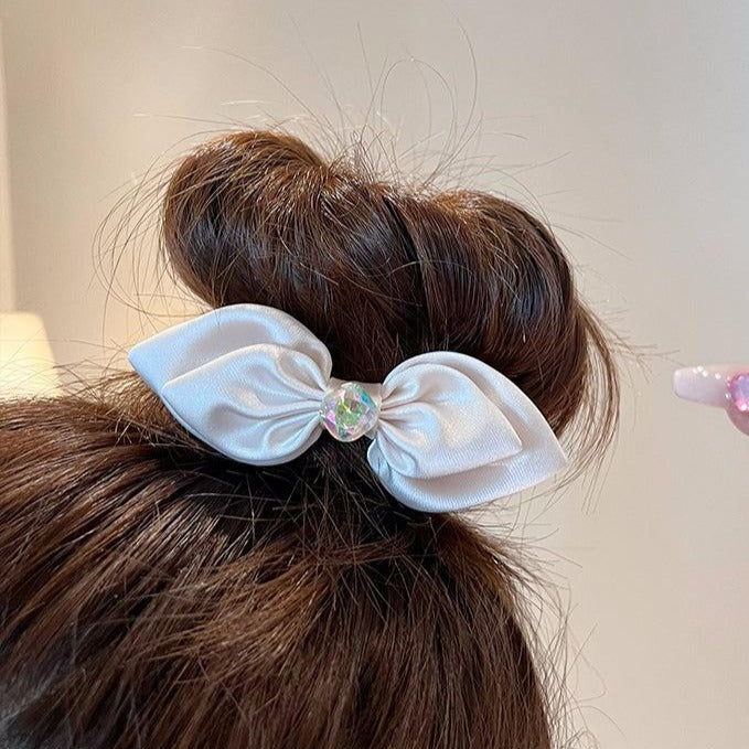 Bow-Knot Diamond Headdress Ponytail