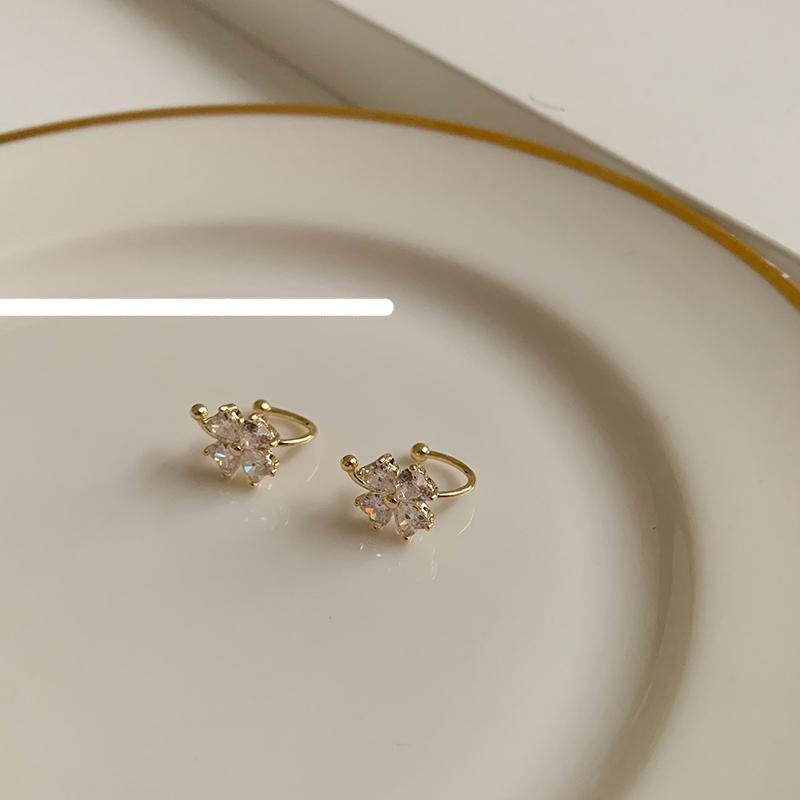 Butterfly Zircon Earring Clip