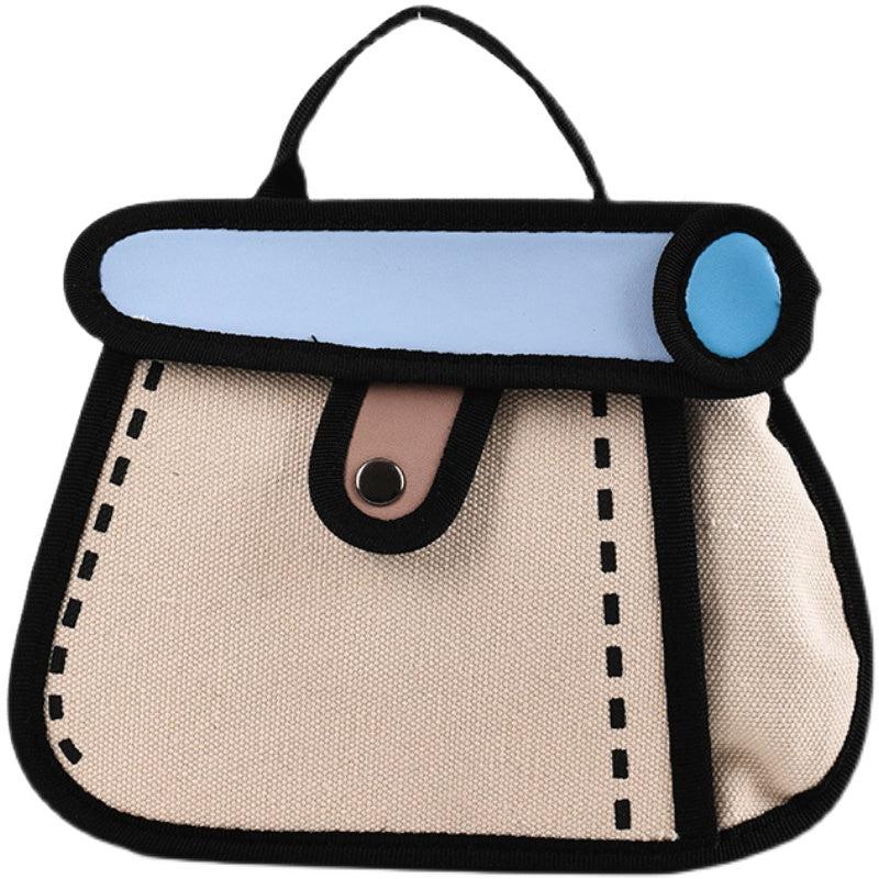 Canvas Top Handle Crossbody Bag