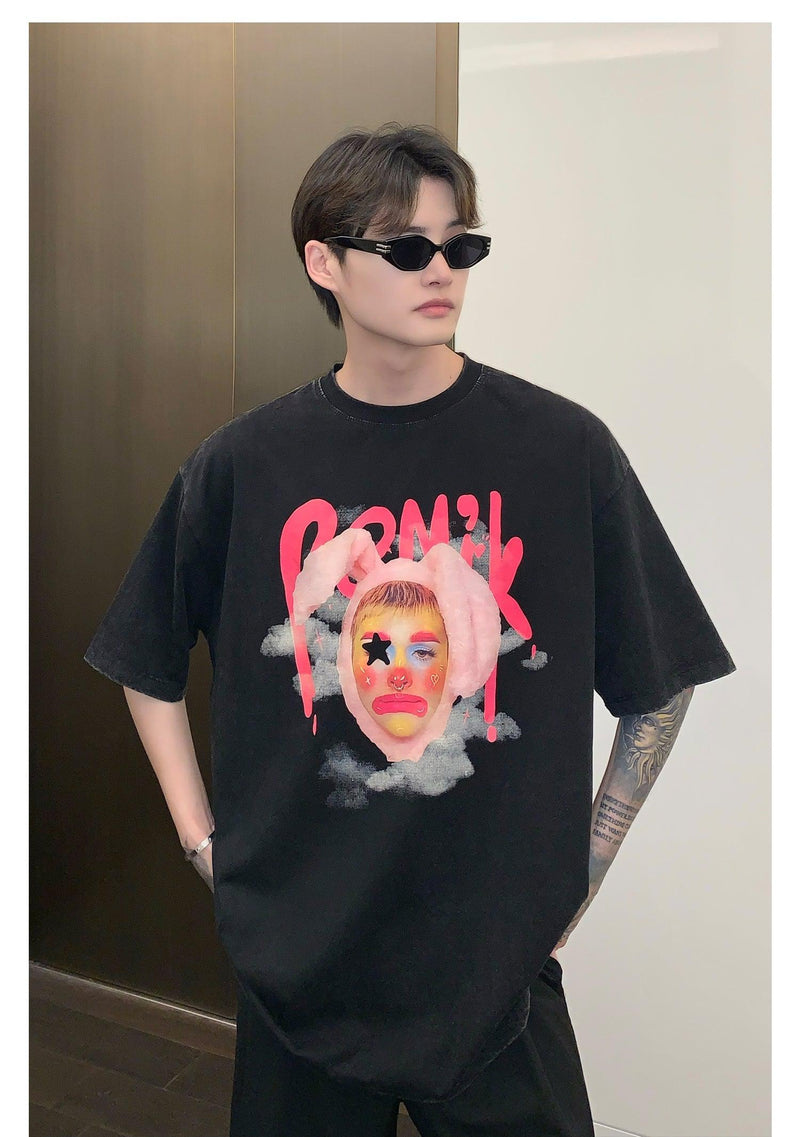 Clown Graphic T-shirt – The Korean Fashion