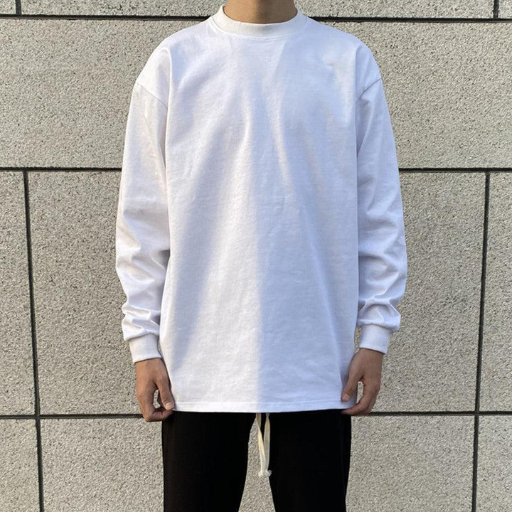 Cotton Basic Round Neck Bottoming Shirt