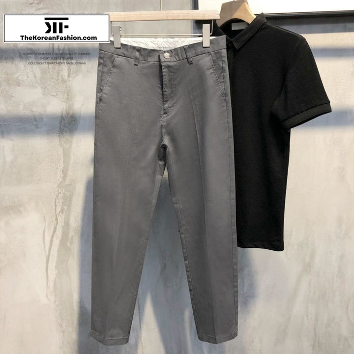 Cotton Slim Casual Pants