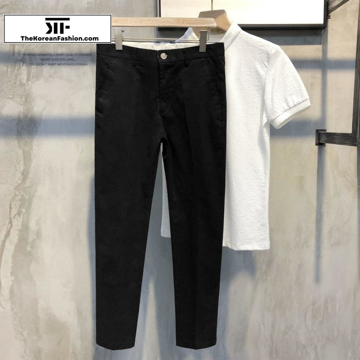 Cotton Slim Casual Pants