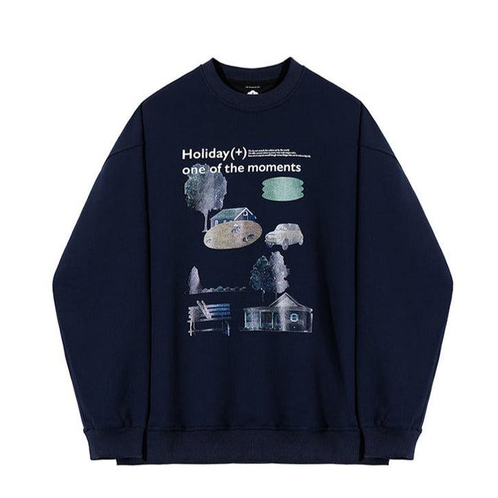 Crewneck Printed Pullover