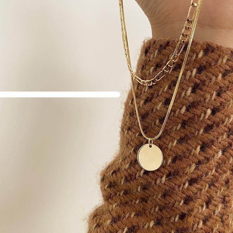 Double Layered Pendant Necklace