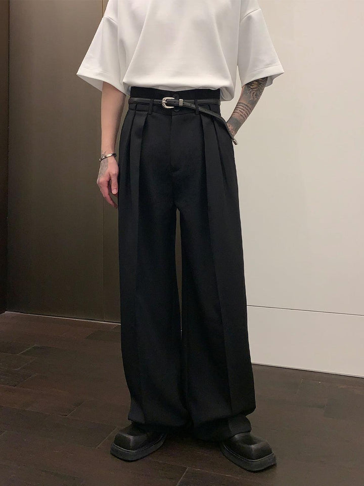 Double Waist Mopping Wide-leg Pants