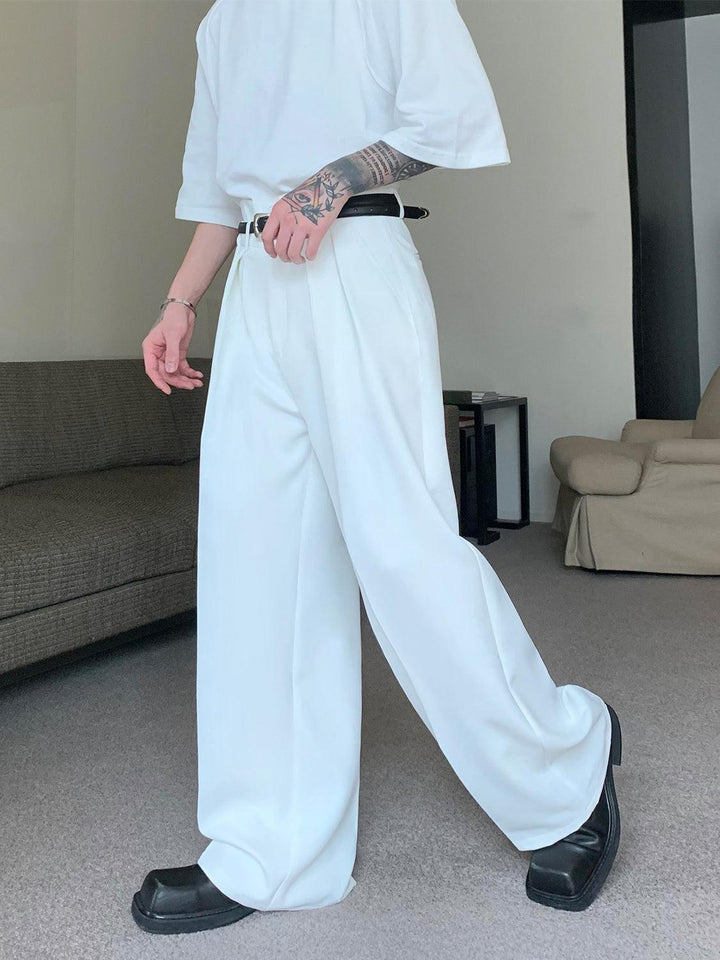 Double Waist Mopping Wide-leg Pants