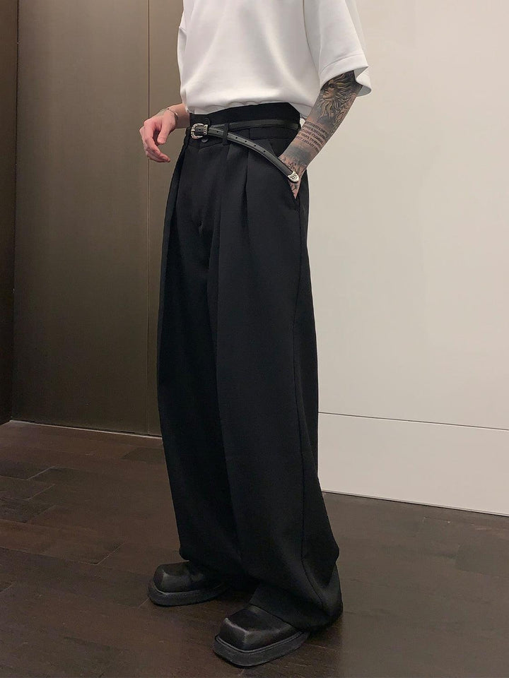 Double Waist Mopping Wide-leg Pants