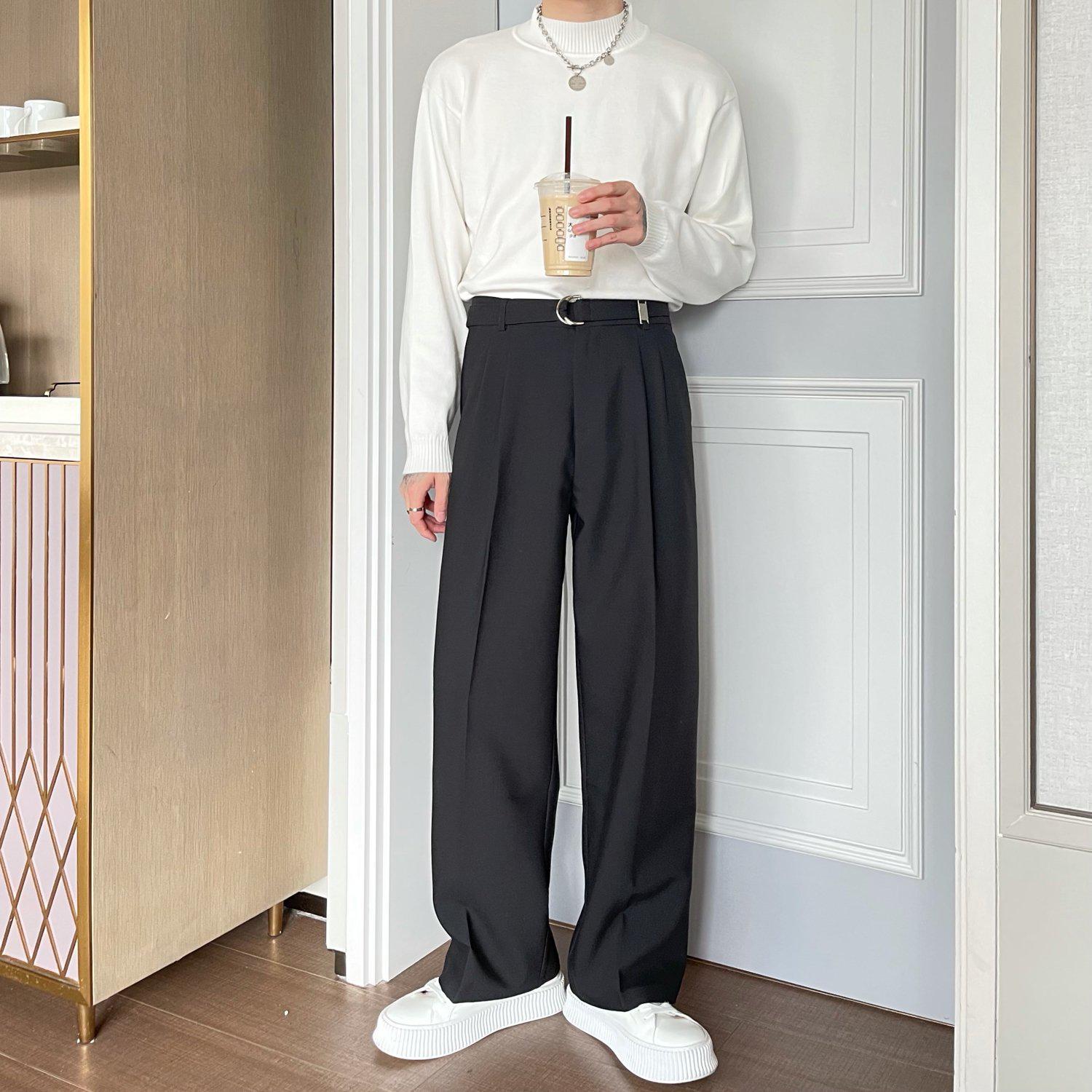 Drape Mopping Pants - The Korean Fashion