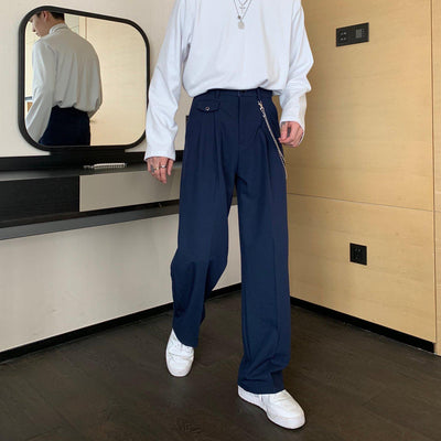 Mens High Waist Western Style Korean Trousers Suit 2019 Formal Business  Design, Slim Fit Cotton Pants For Casual And Slimming Wear From  Fenghuangmu, $36.85