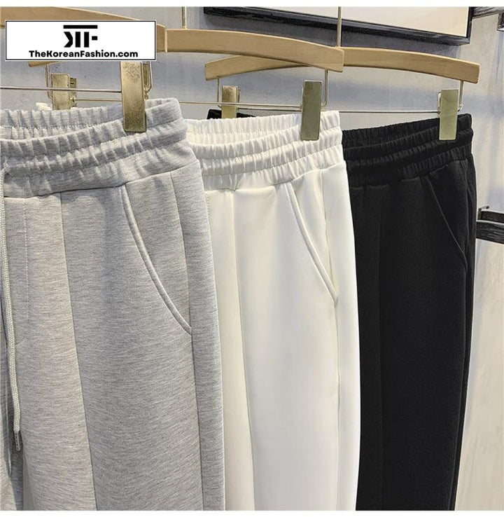 Elastic Cotton Sweatpants