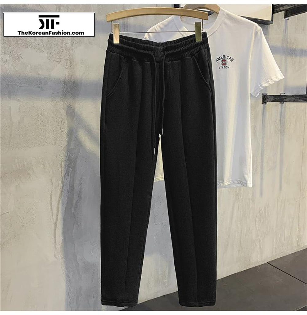 Elastic Cotton Sweatpants