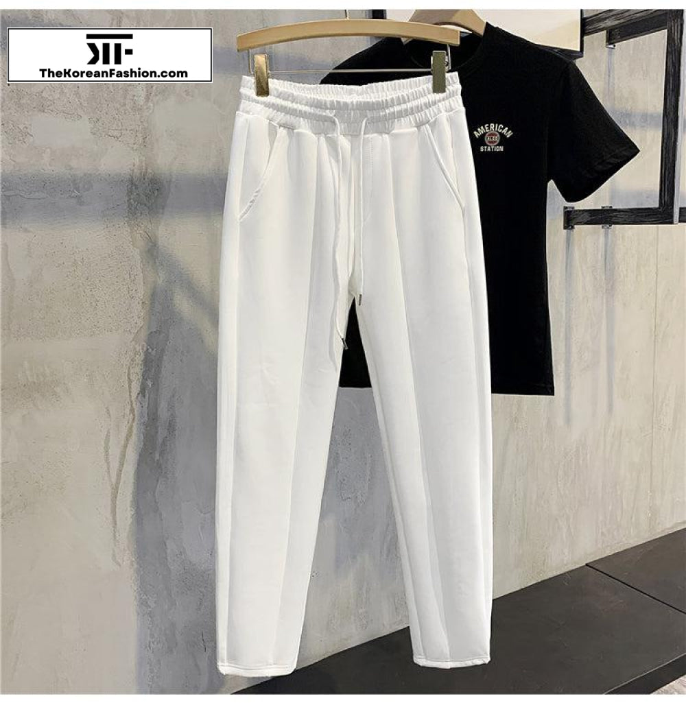 Elastic Cotton Sweatpants