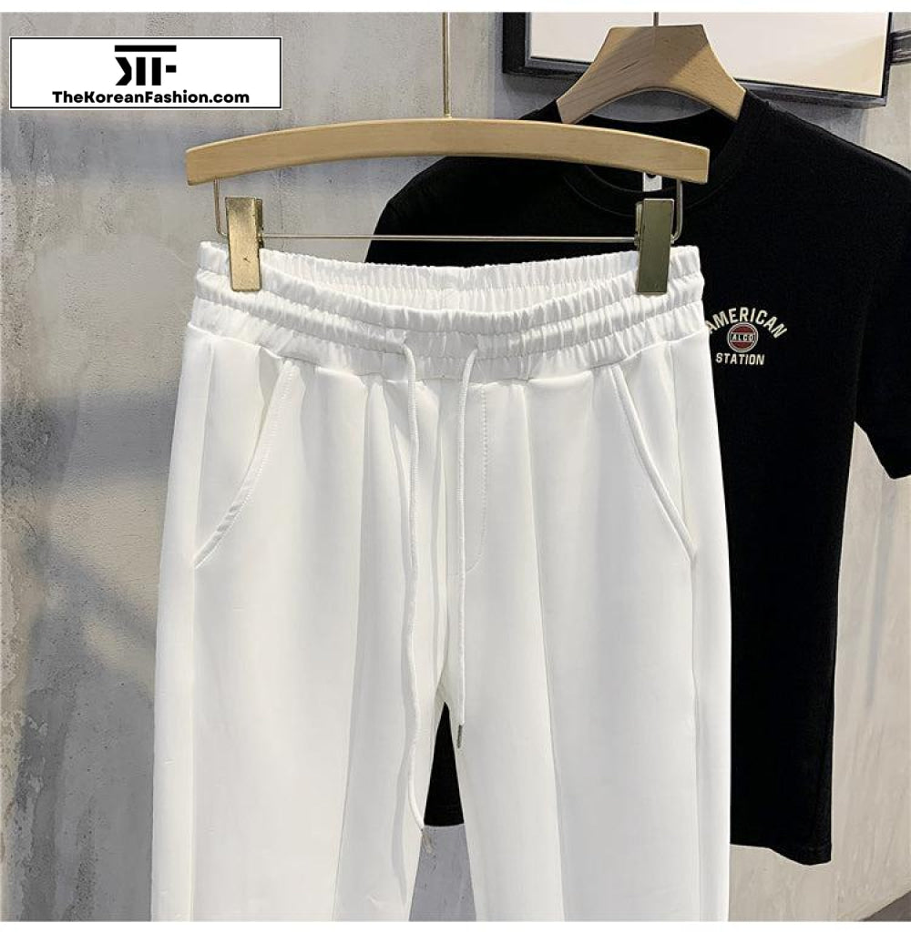 Elastic Cotton Sweatpants