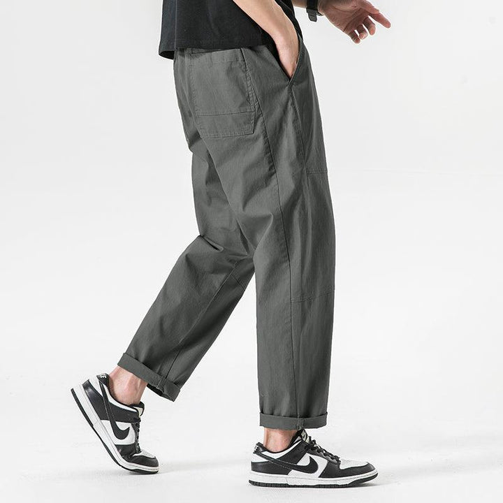 Elastic Drawstring Chino Pants