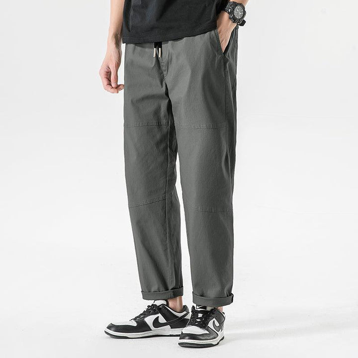 Elastic Drawstring Chino Pants