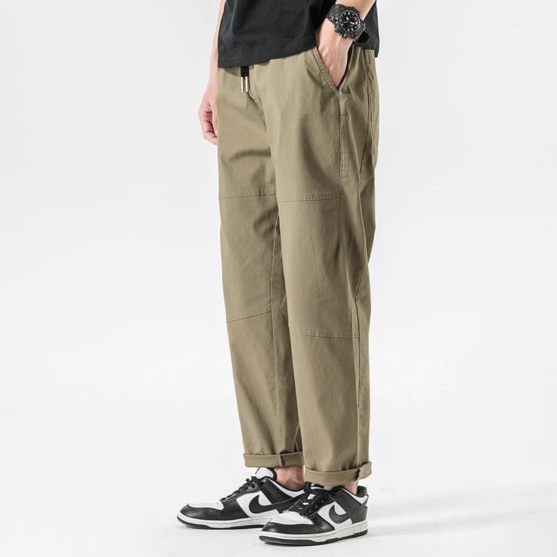 Elastic Drawstring Chino Pants