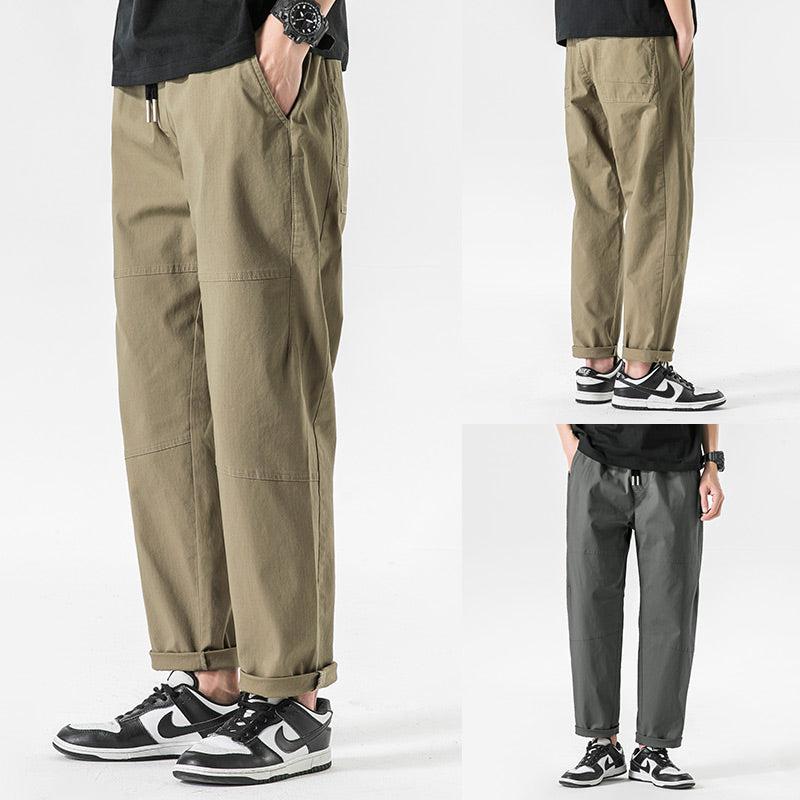 Elastic Drawstring Chino Pants