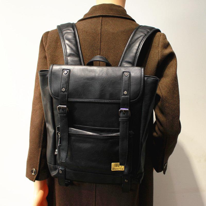 Faux Leather Backpack Bag