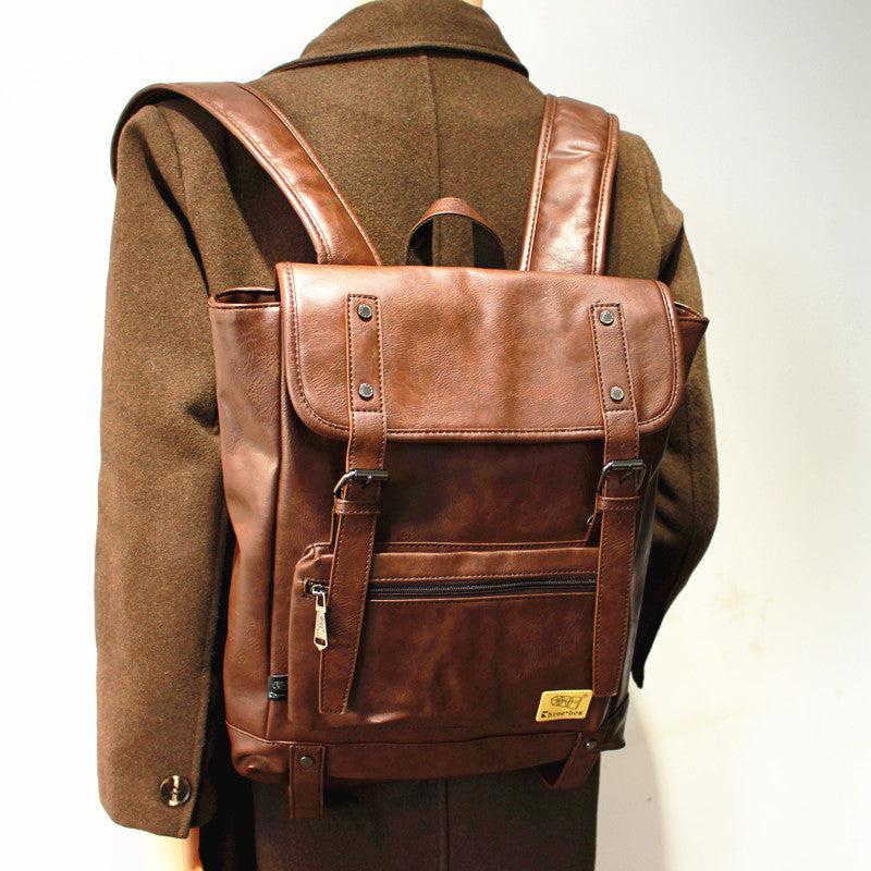 Faux Leather Backpack Bag