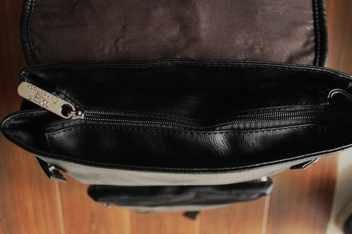 Faux Leather Backpack Bag