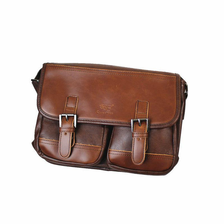 Faux Leather Flap Crossbody Bag