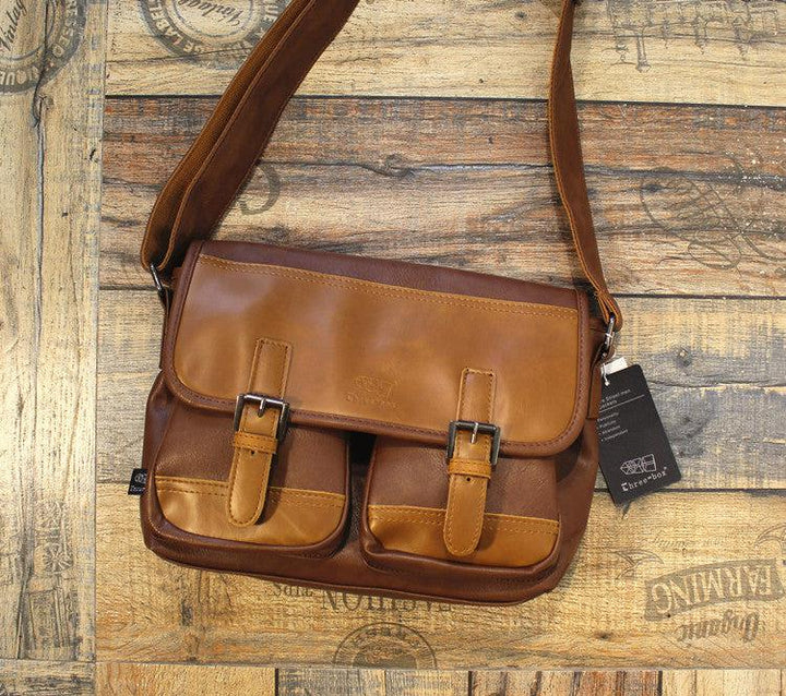 Faux Leather Flap Crossbody Bag