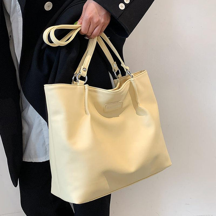 Faux Leather Tote Bag