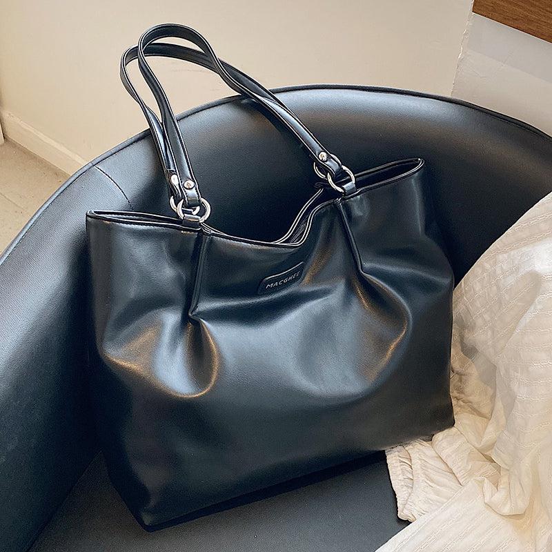 Faux Leather Tote Bag