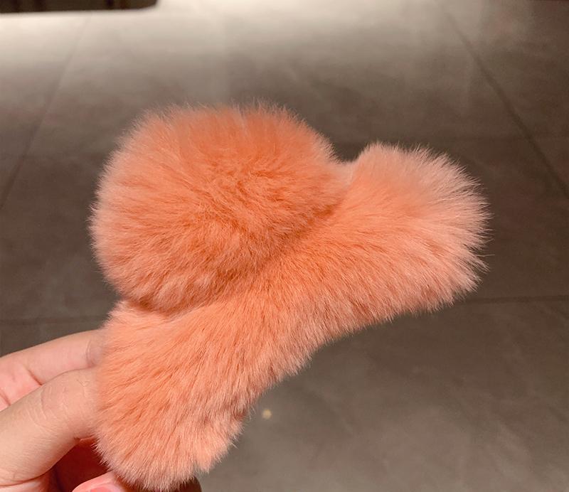 Furry Hair Claw Clip