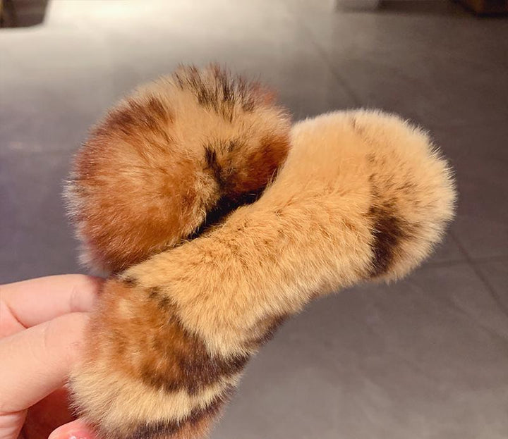 Furry Hair Claw Clip