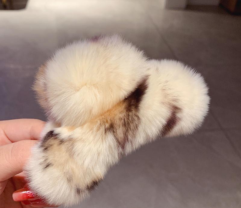 Furry Hair Claw Clip