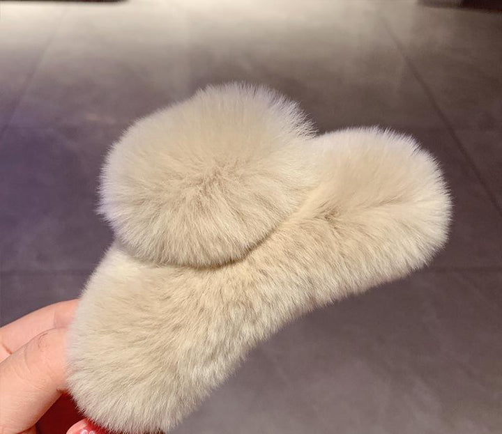 Furry Hair Claw Clip