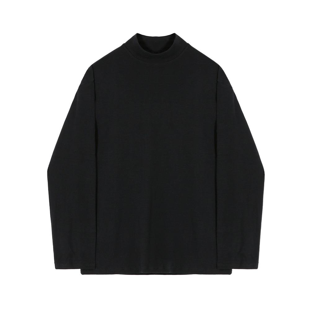 Half-high Collar Long-sleeved Cotton Shirt