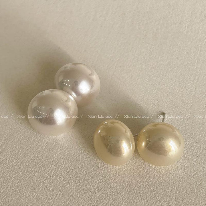 Hemisphere Pearl Earrings