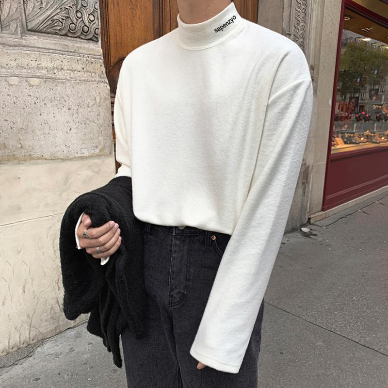 High Neck Long-Sleeved Shirt