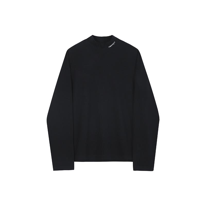 High Neck Long-Sleeved Shirt