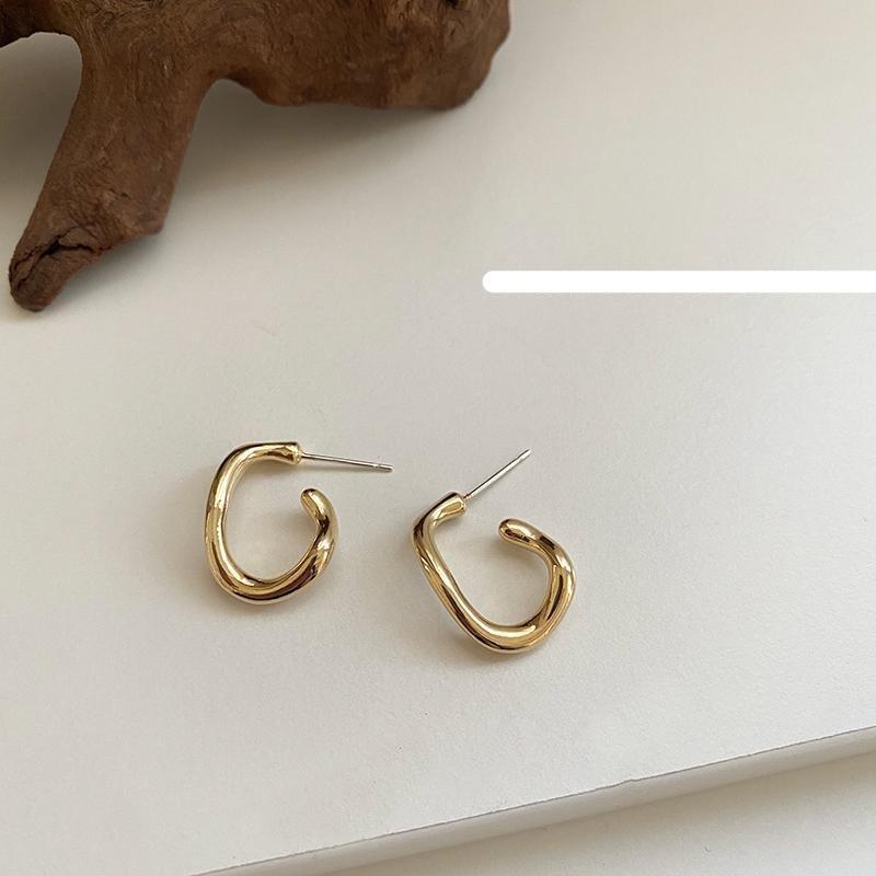 Irregular Metal Twisted Earrings