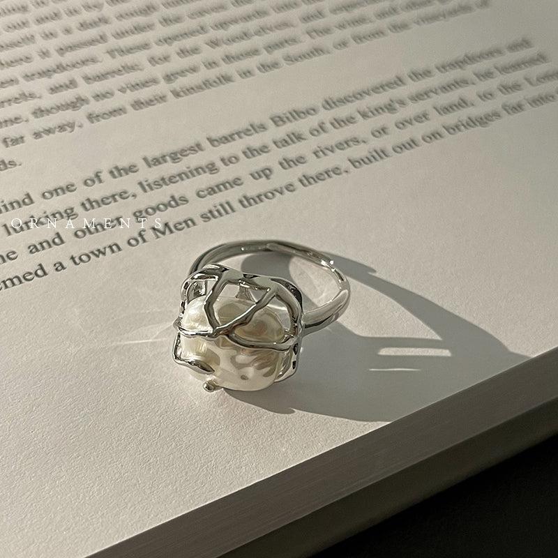 Irregular Pearl Ring