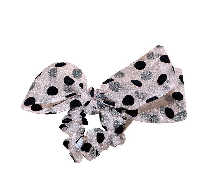 Lace Polka Dot Hair Tie