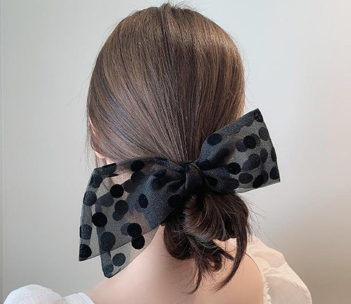 Lace Polka Dot Hair Tie