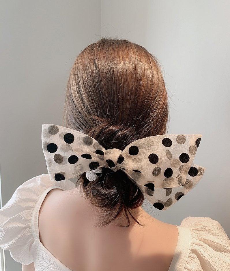 Lace Polka Dot Hair Tie