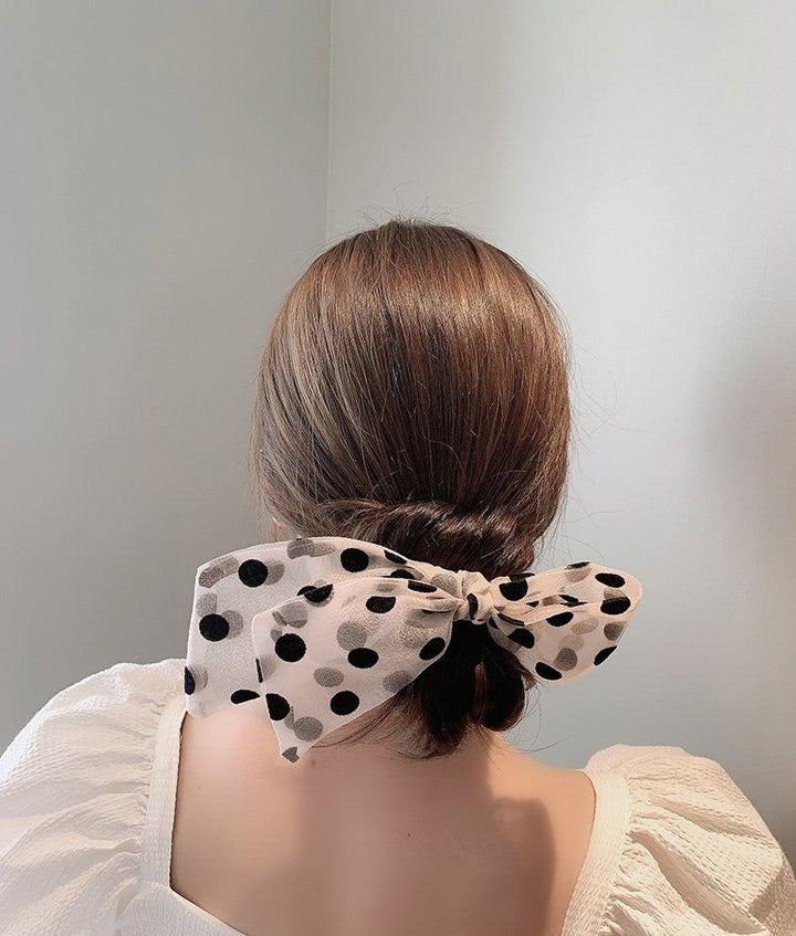 Lace Polka Dot Hair Tie