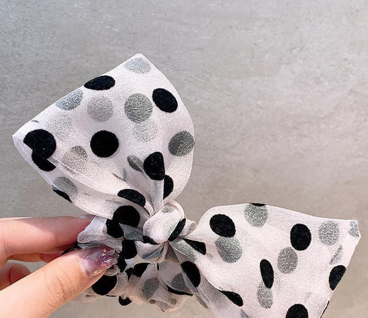 Lace Polka Dot Hair Tie