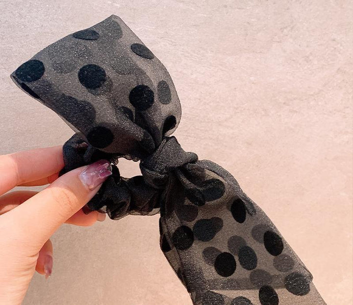 Lace Polka Dot Hair Tie