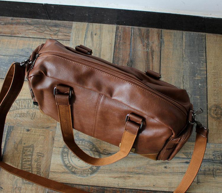 Large Leather Travel Bag