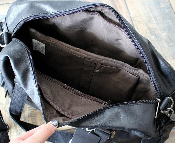 Large Leather Travel Bag