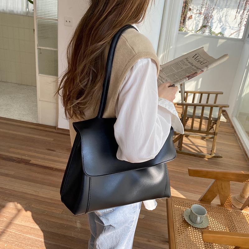 Large-Capacity Leather Shoulder Bag